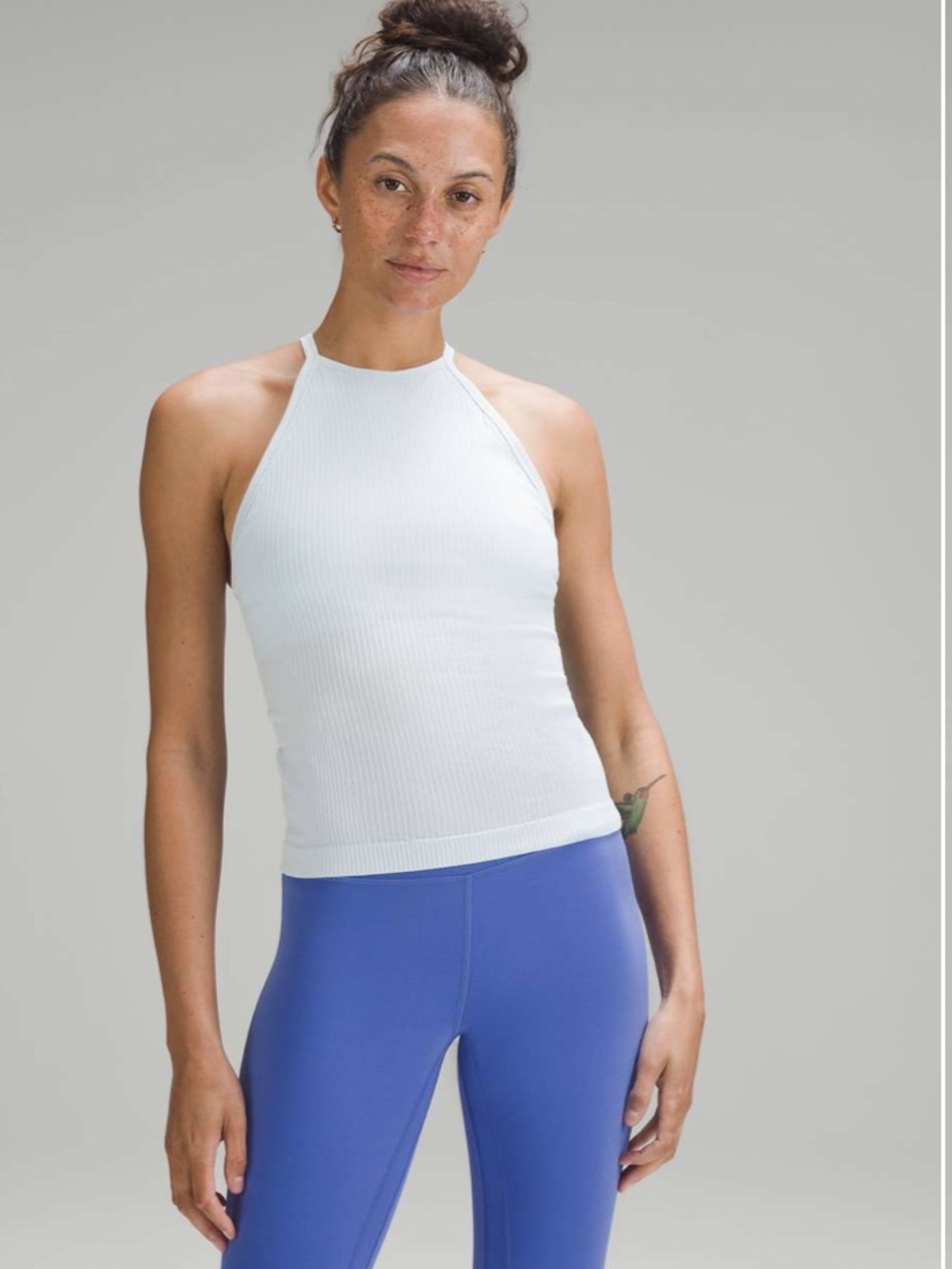Lululemon Ebb to Street High-Neck Tank Top
Powder Blue